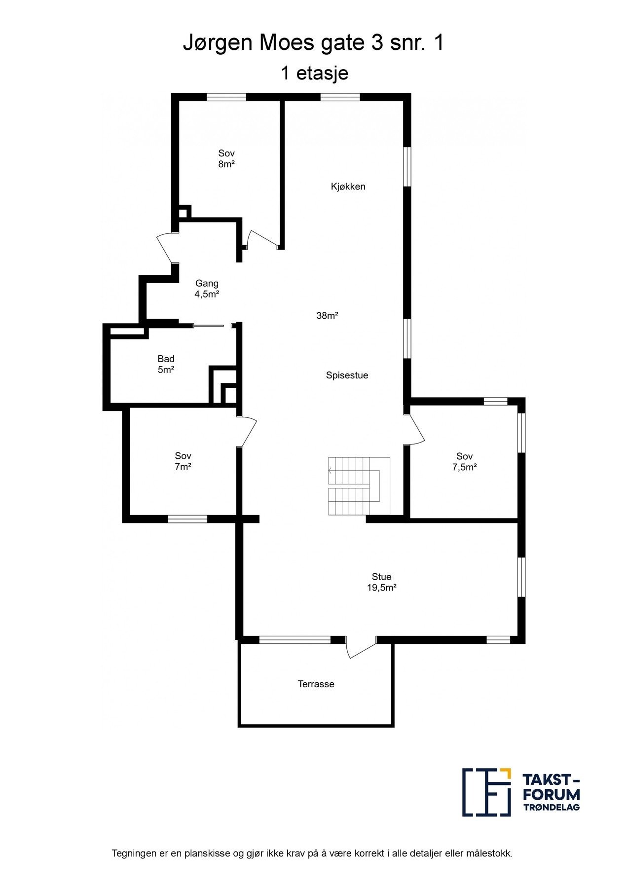 Planskisse 1.etasje. Galleribilde