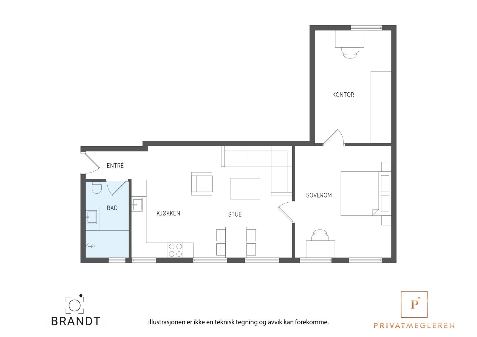 Plantegning Galleribilde