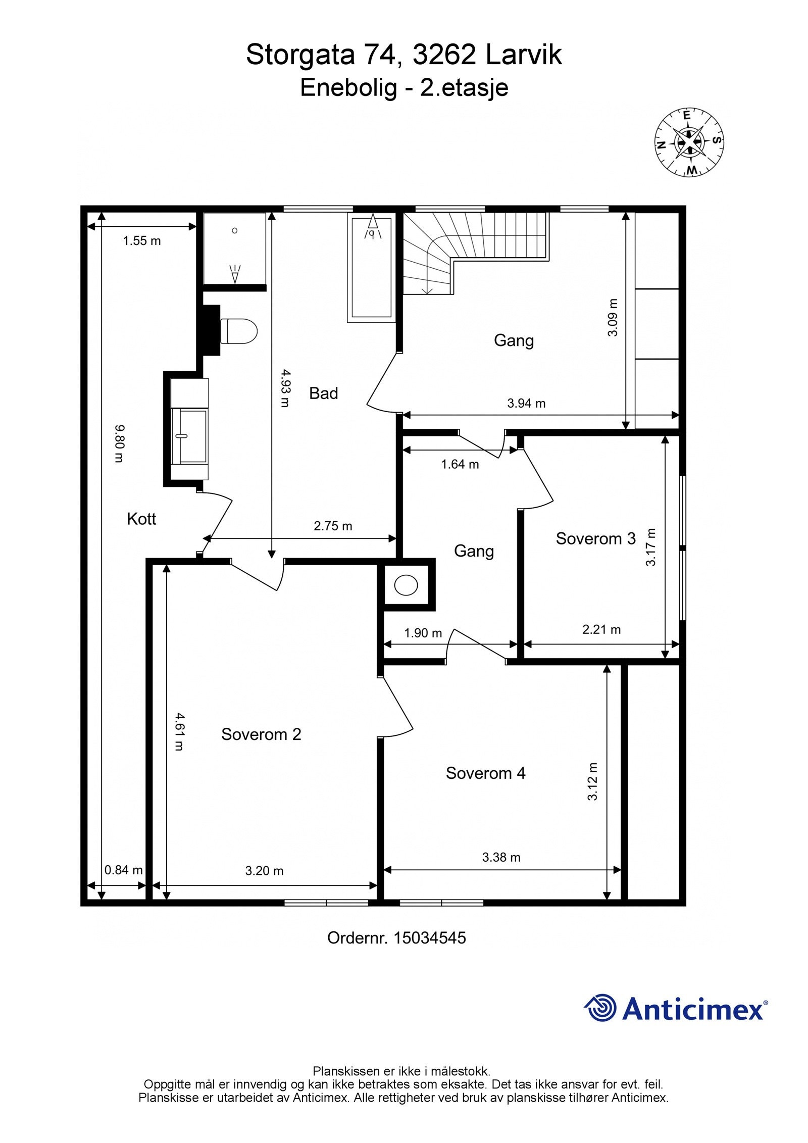 Plantegning 2. etasje. Galleribilde