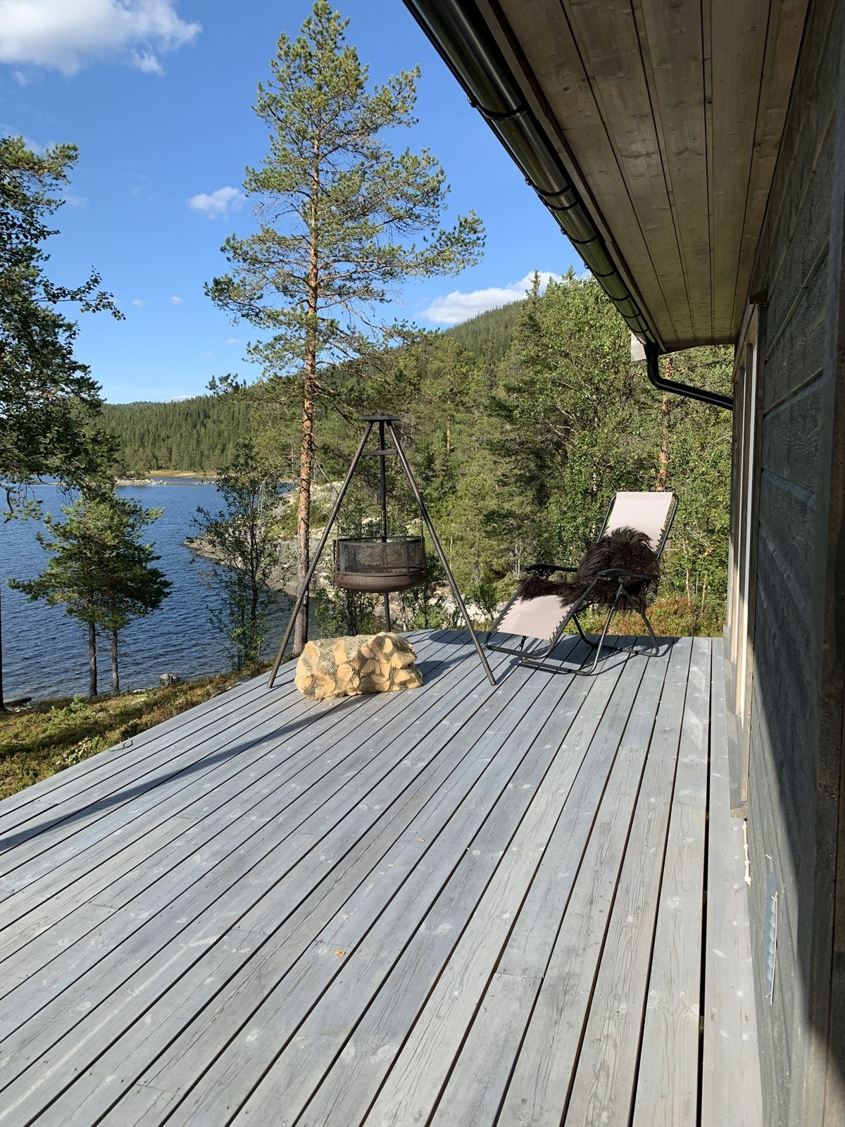Her kan en nyte den fine solnedgangen. Galleribilde