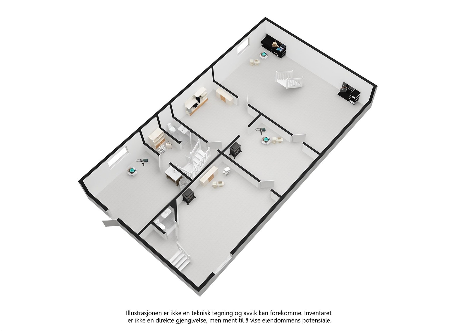 Plantegning kjeller Galleribilde