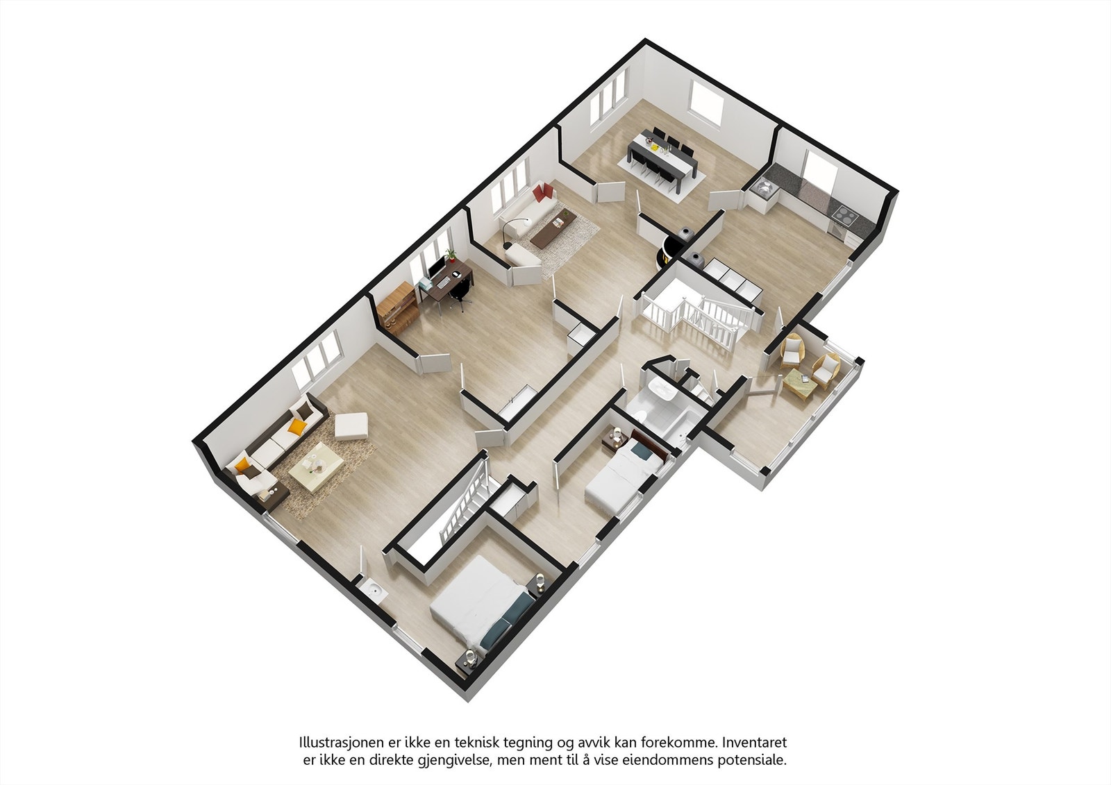 Plantegning 2.etg Galleribilde