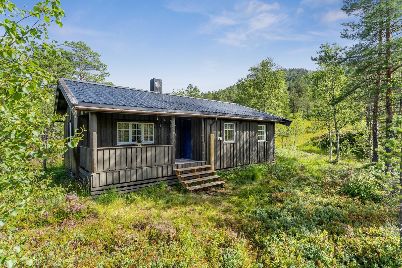 Koselig hytte med enkel standard Galleribilde