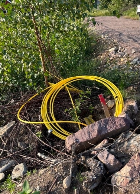 Det er ført frem fiberkabel. Galleribilde