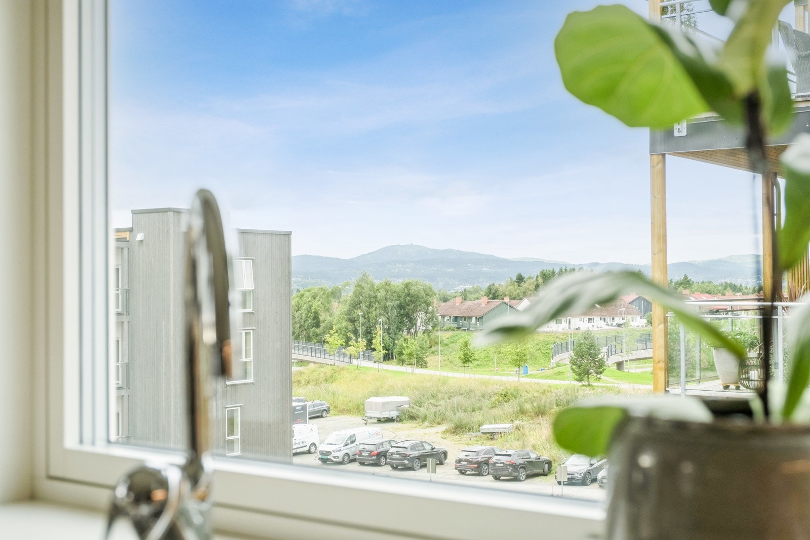 Utsikten fra kjøkkenet. Galleribilde