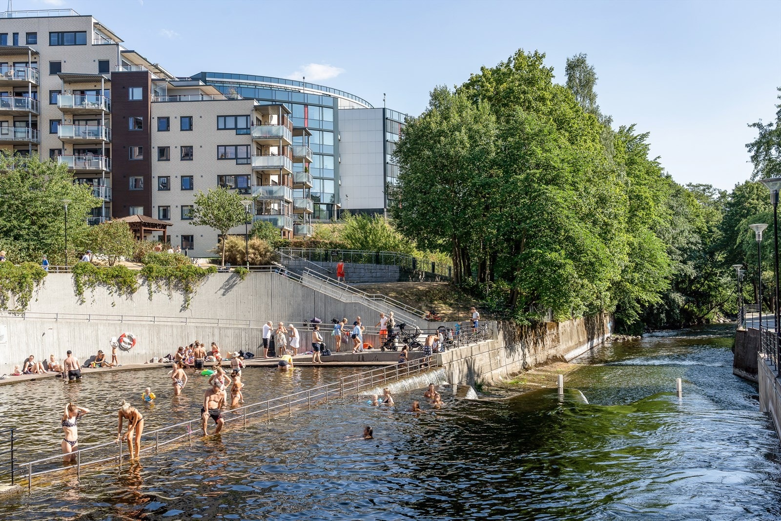 Kort vei til Akerselva for flotte bademuligheter Galleribilde