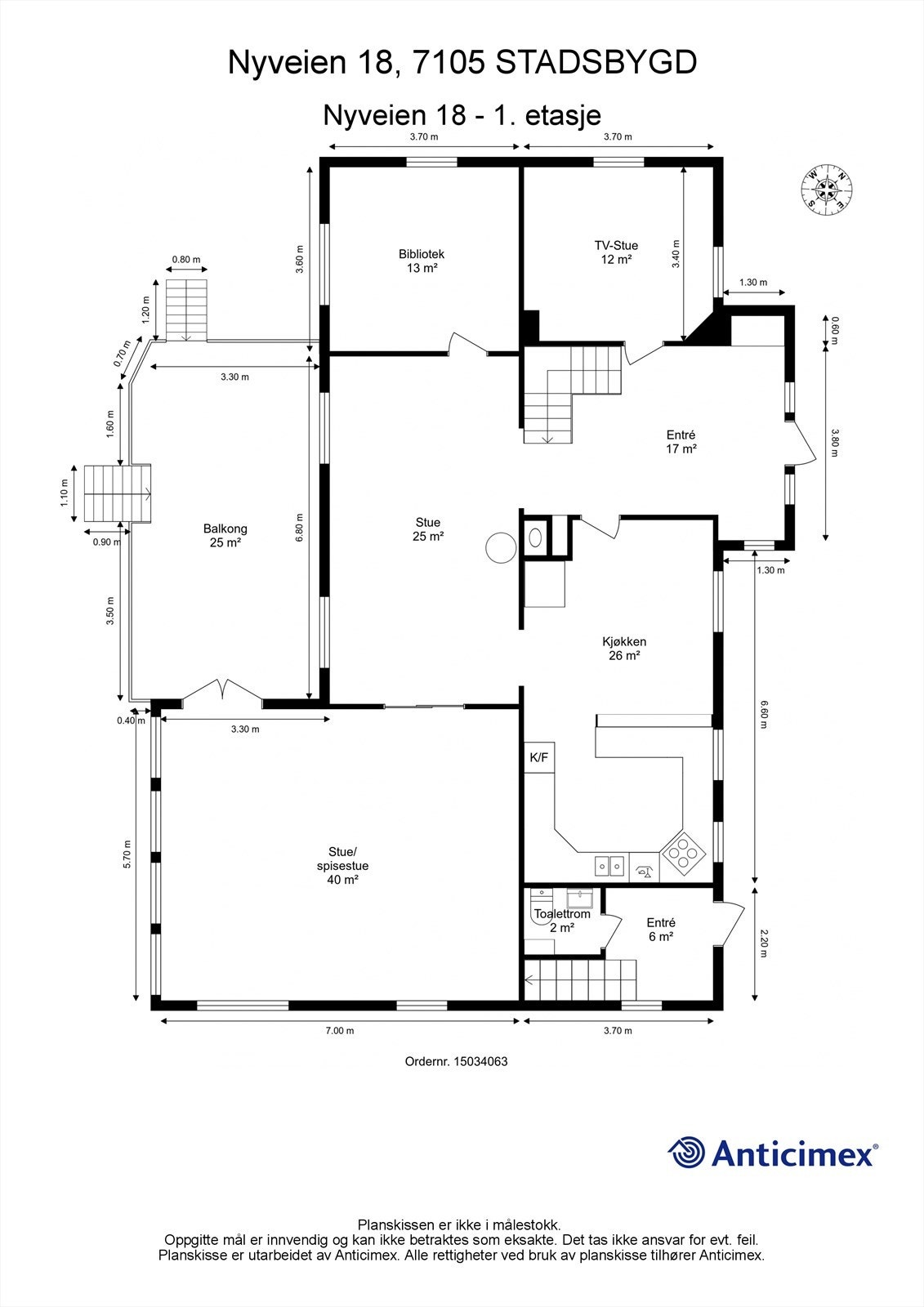 Planskisse hovedbolig - første etasje Galleribilde