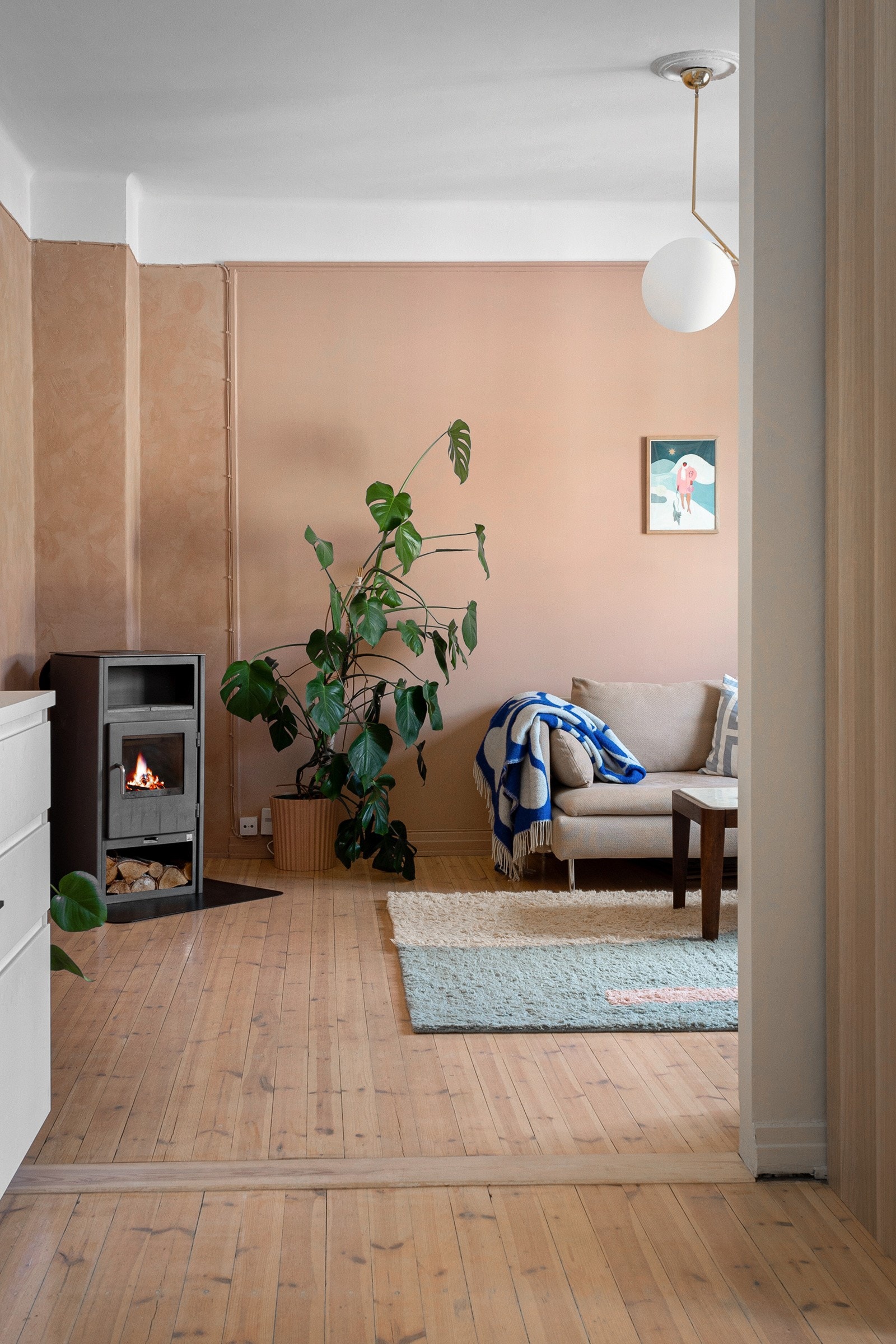 Leiligheten har en åpen og luftig planløsning. Galleribilde