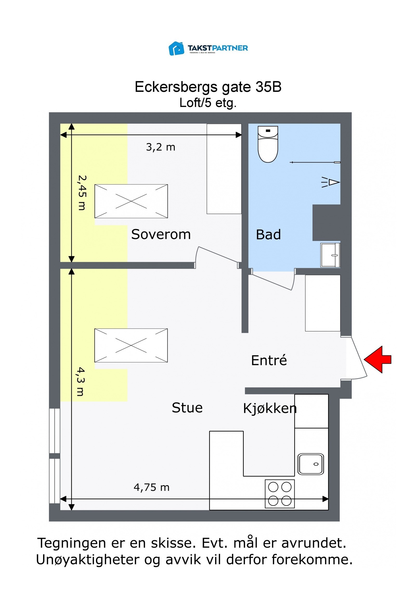 Planskisse. Galleribilde