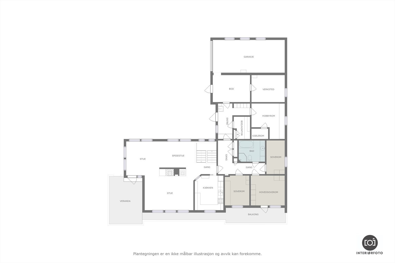 Plantegning Galleribilde