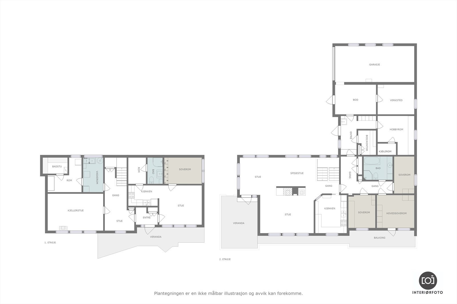 Plantegning Galleribilde