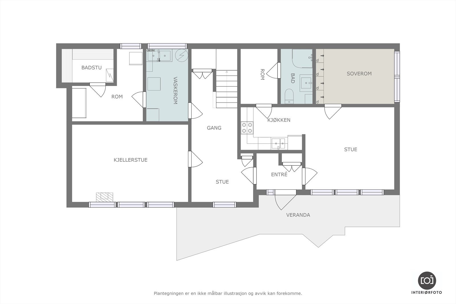 Plantegning Galleribilde