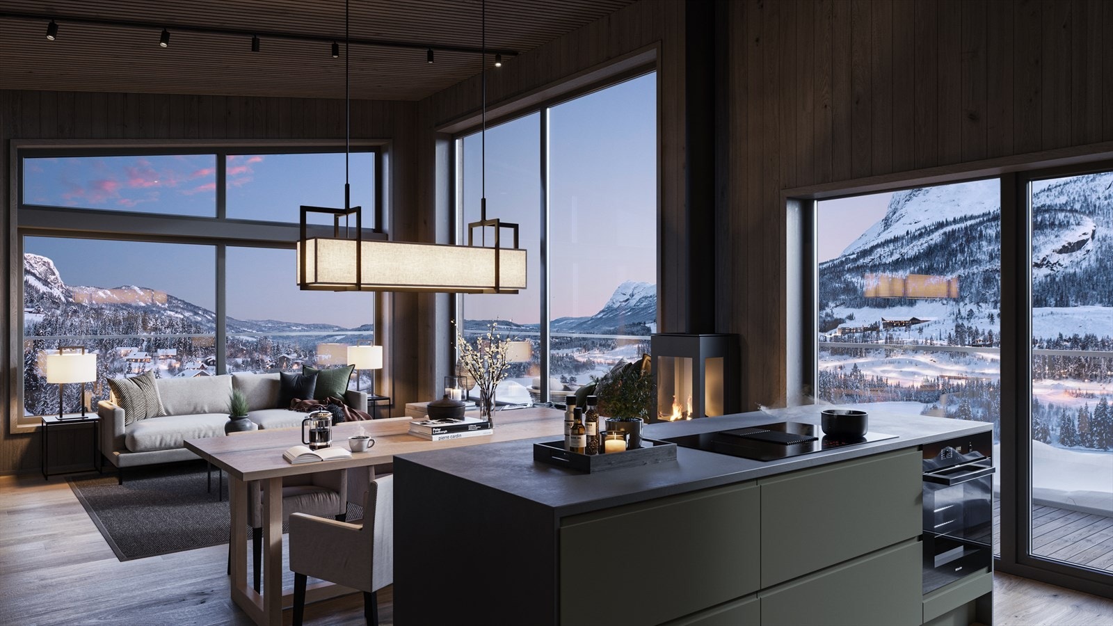 Nå har vi for salg ny prosjekter bolig over 2 etasjer i Fridalen Hemsedal. Denne boligen får flott utsikt mot sør-øst. Galleribilde