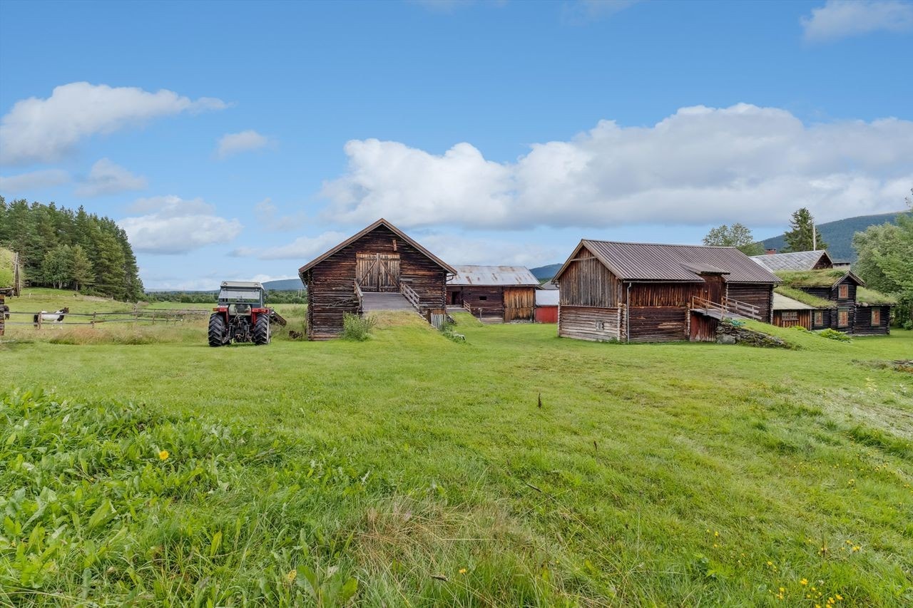 Fjøs og stall er etablert på gårdstunet. Galleribilde