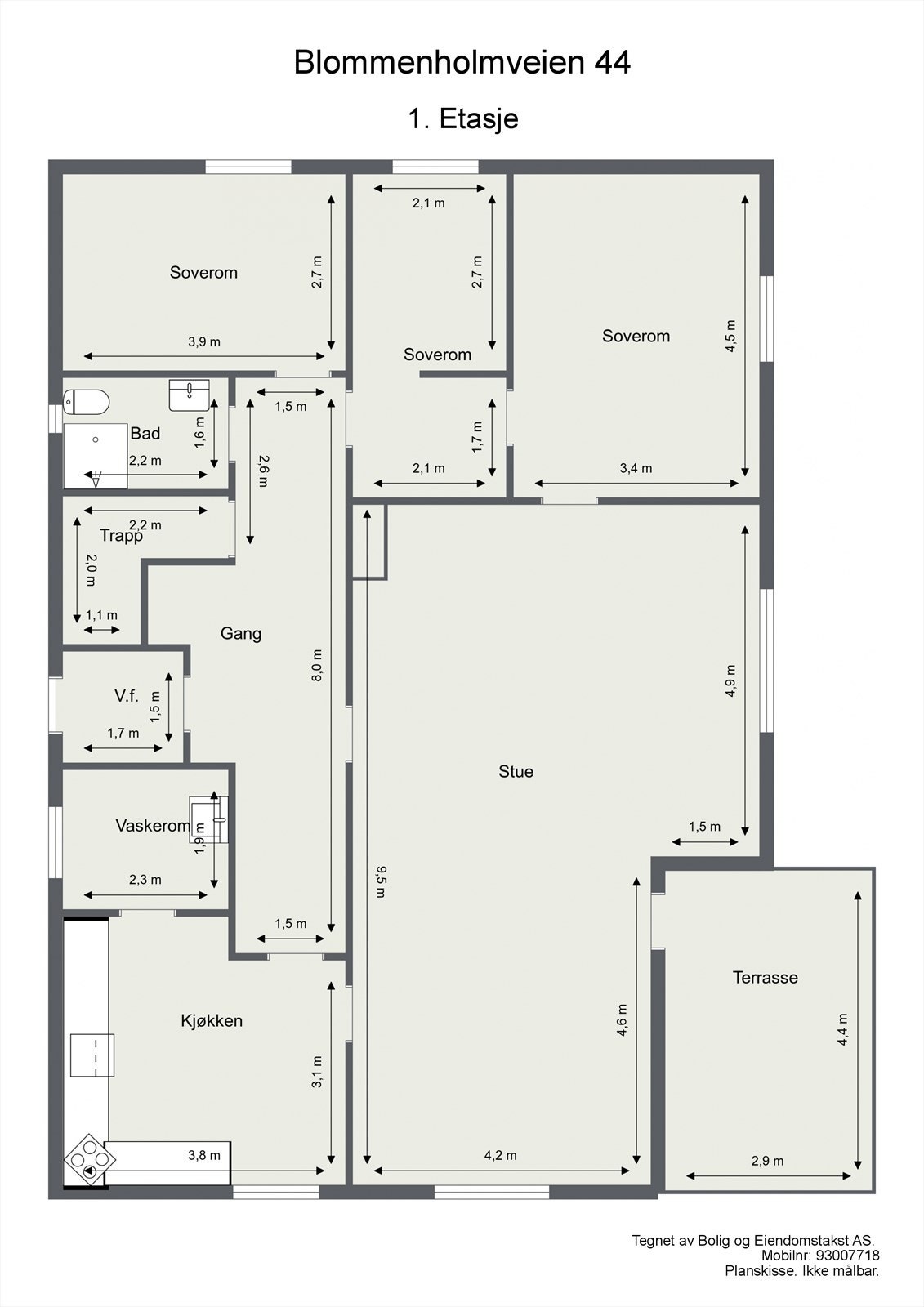 Blommenholmveien 44 - 1. Etasje. Galleribilde