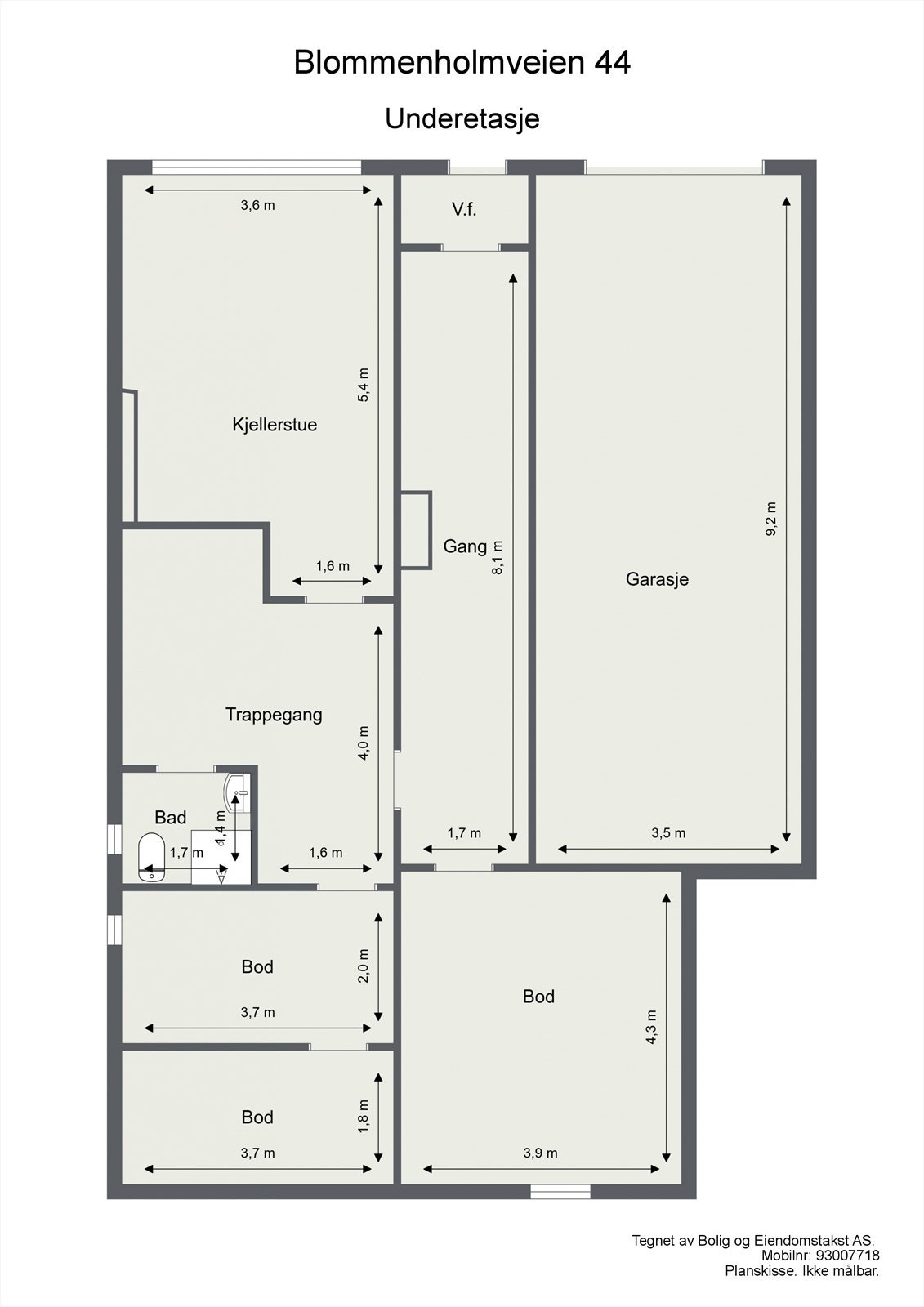 Blommenholmveien 44 - Underetasje. Galleribilde