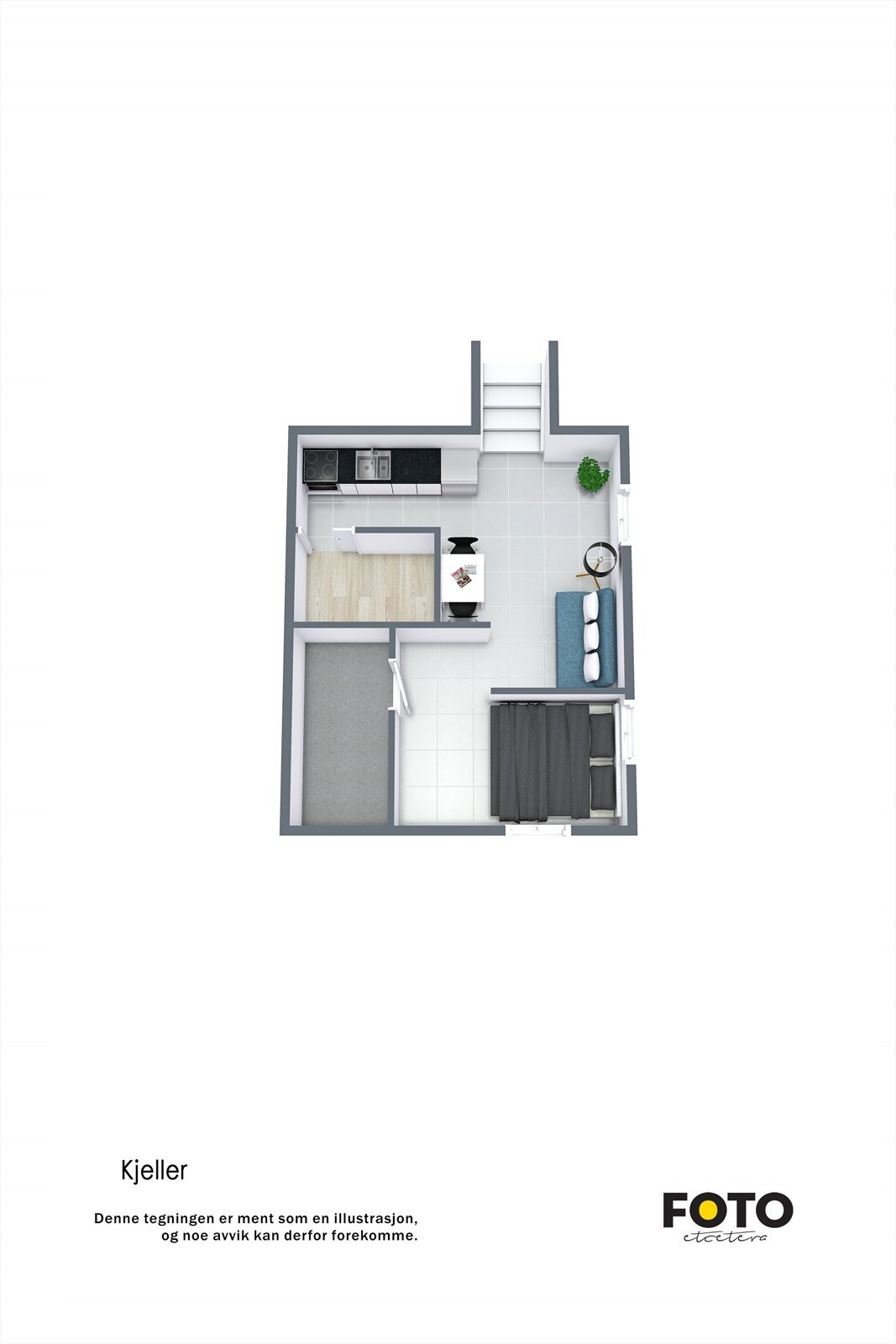 Veiledende plantegning, kjeller. Ikke målbar. Galleribilde