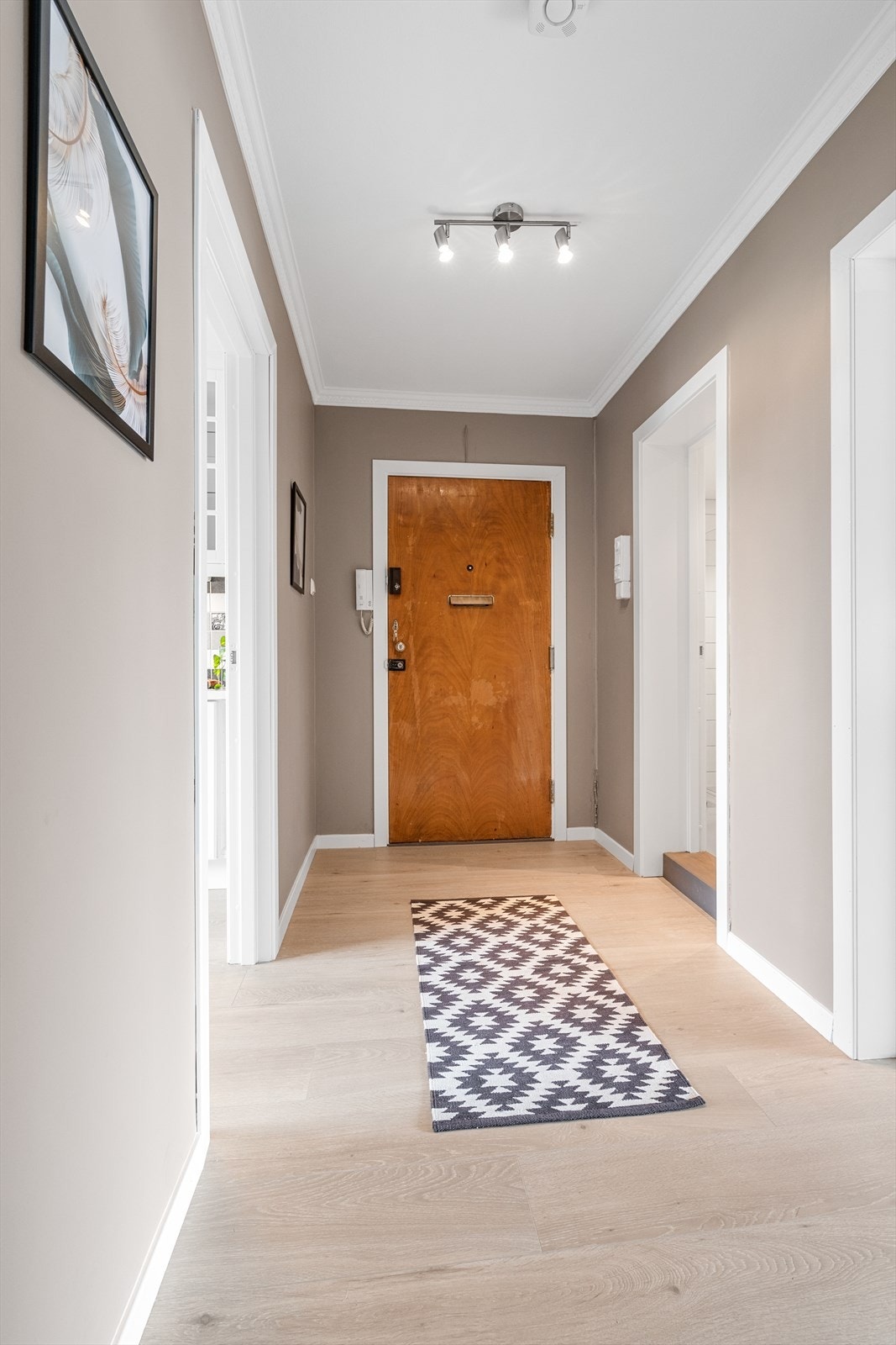 Romslig entré med dørcalling system Galleribilde