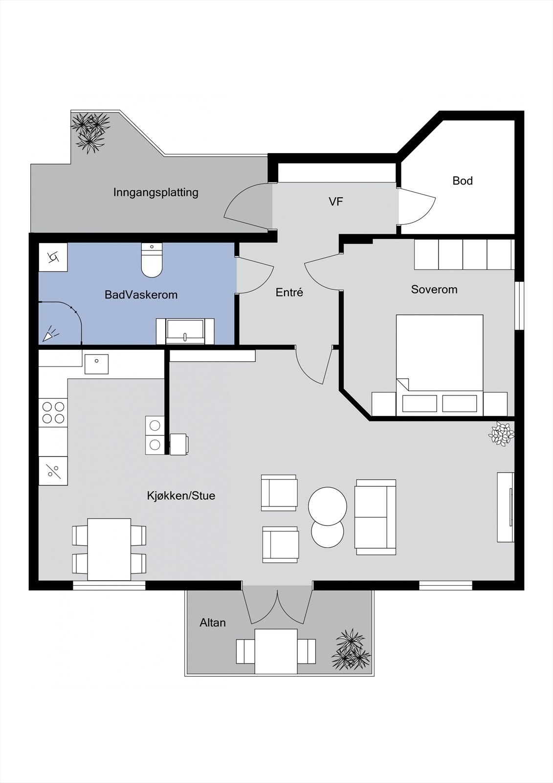 Plantegning Galleribilde