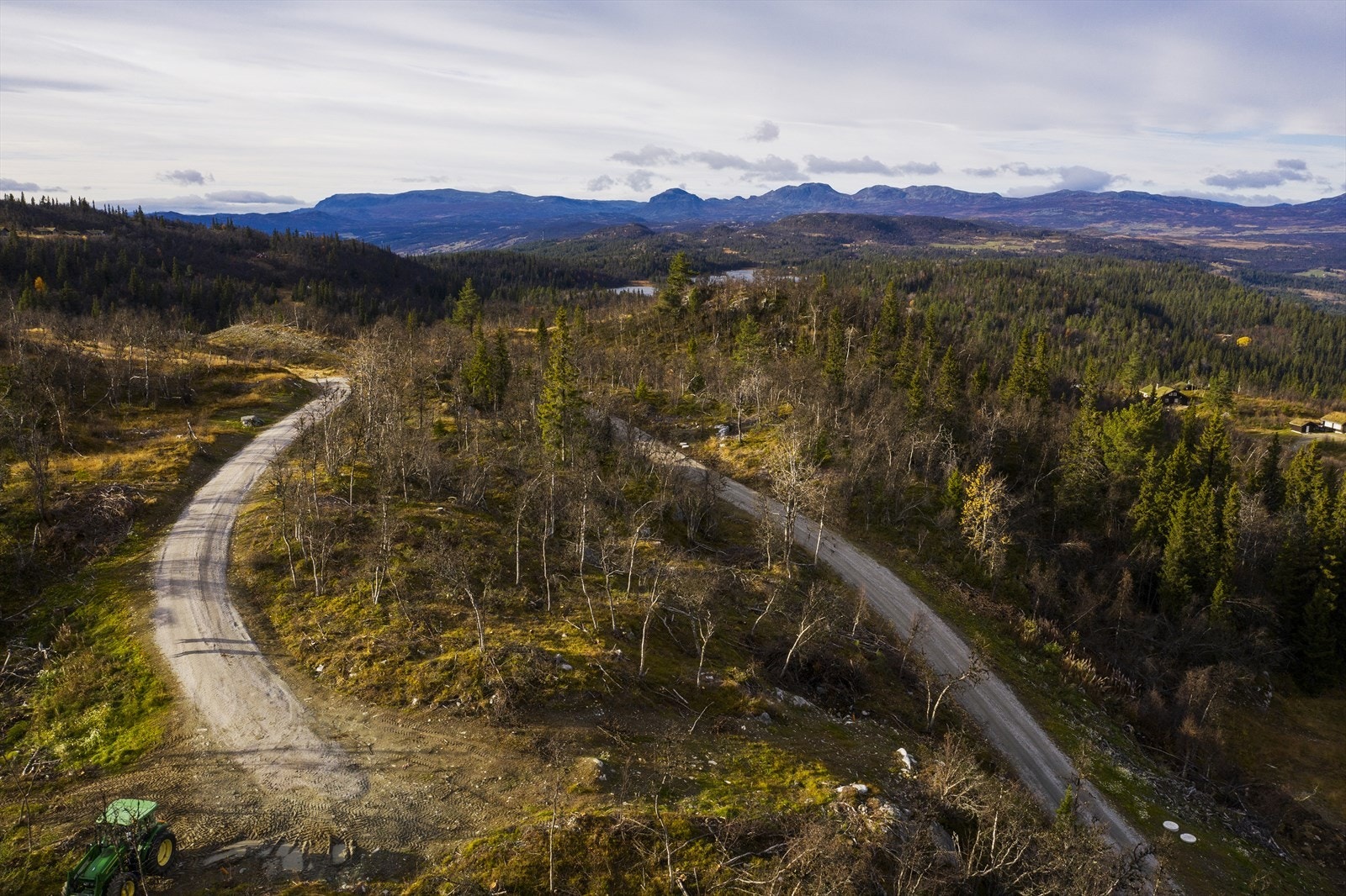 Utsikt mot Ålingsfjella Reineskarvet, Lauvdalsbrea og Blåbergi Galleribilde