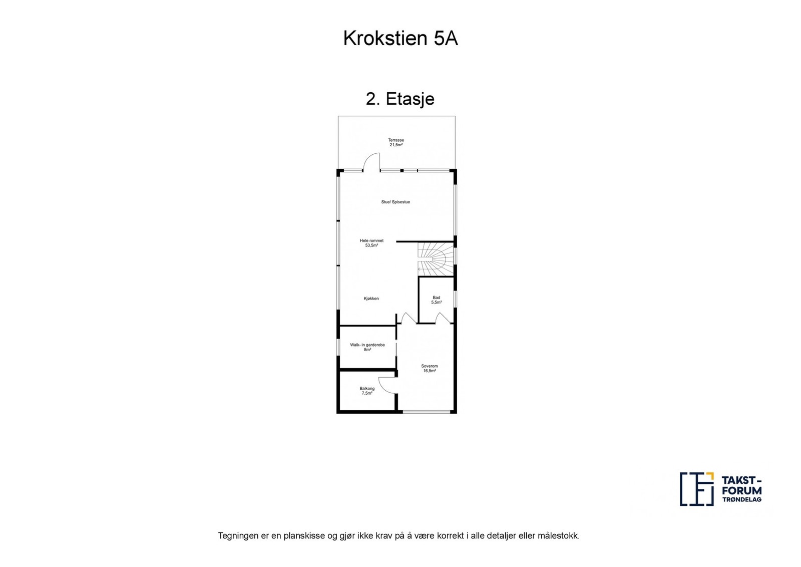 Planskisse 2.etasje. Galleribilde