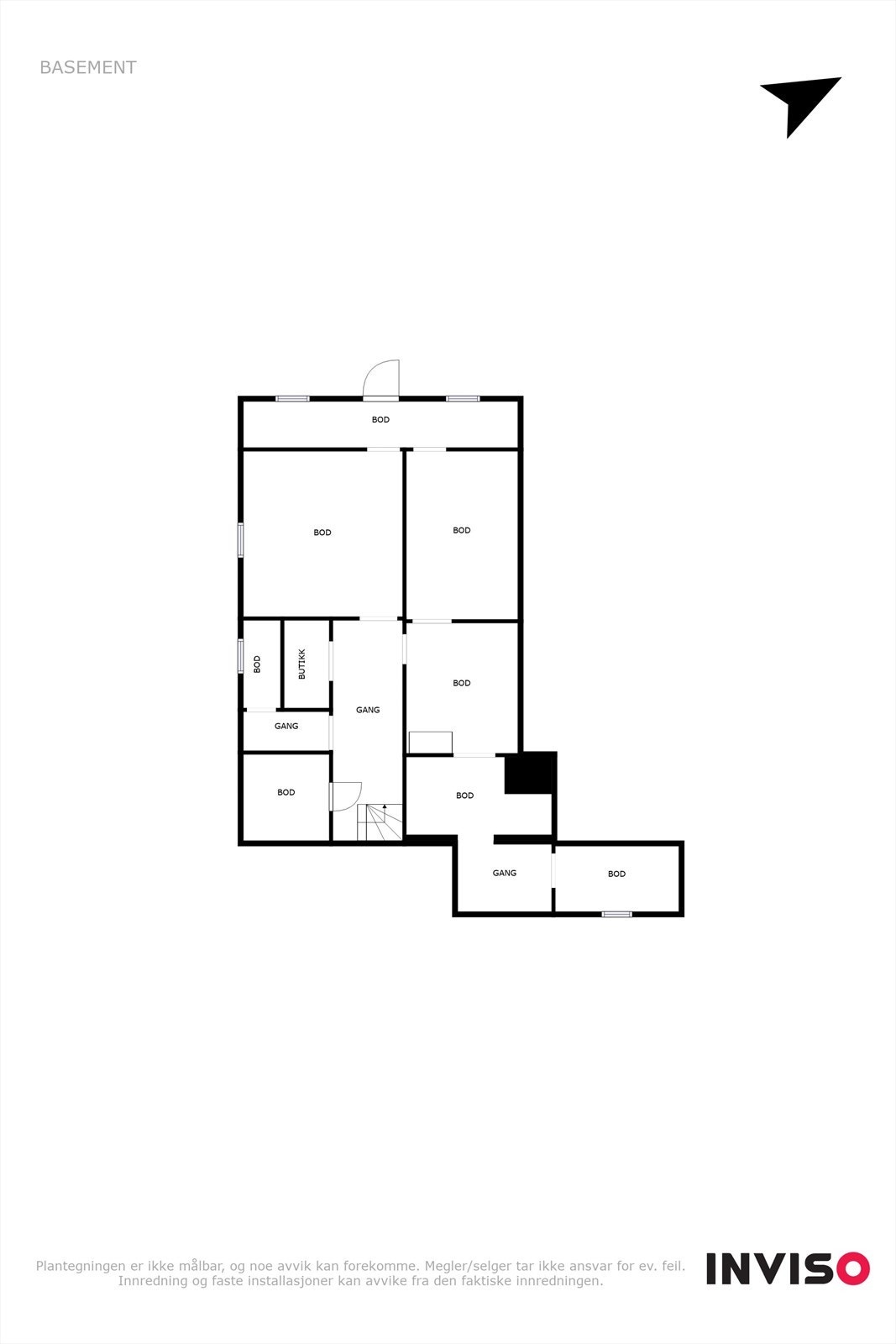 Plantegning kjeller Galleribilde