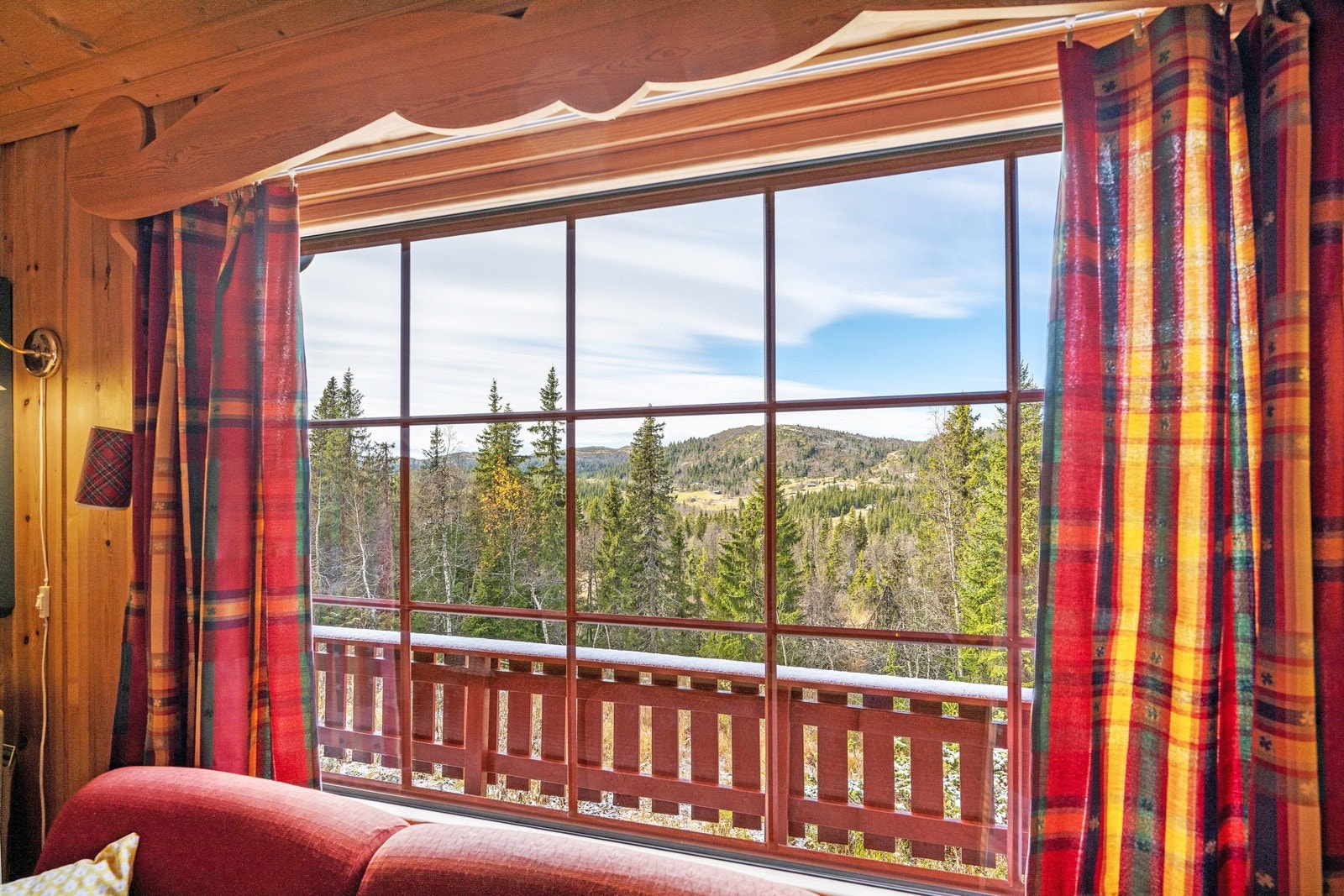 Fin utsikt fra stuevinduet Galleribilde