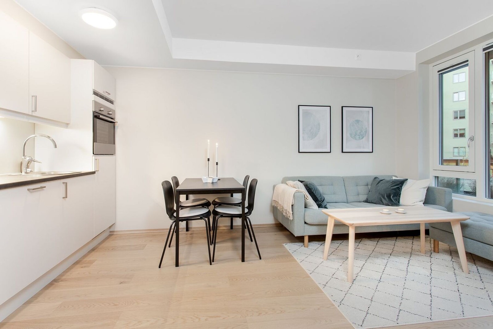 Leiligheten har vannbåren gulvvarme. Galleribilde