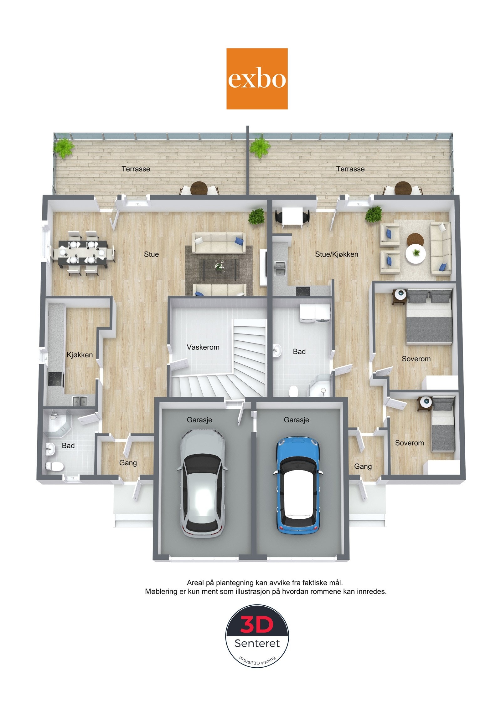 Plantegning 1.etg Galleribilde