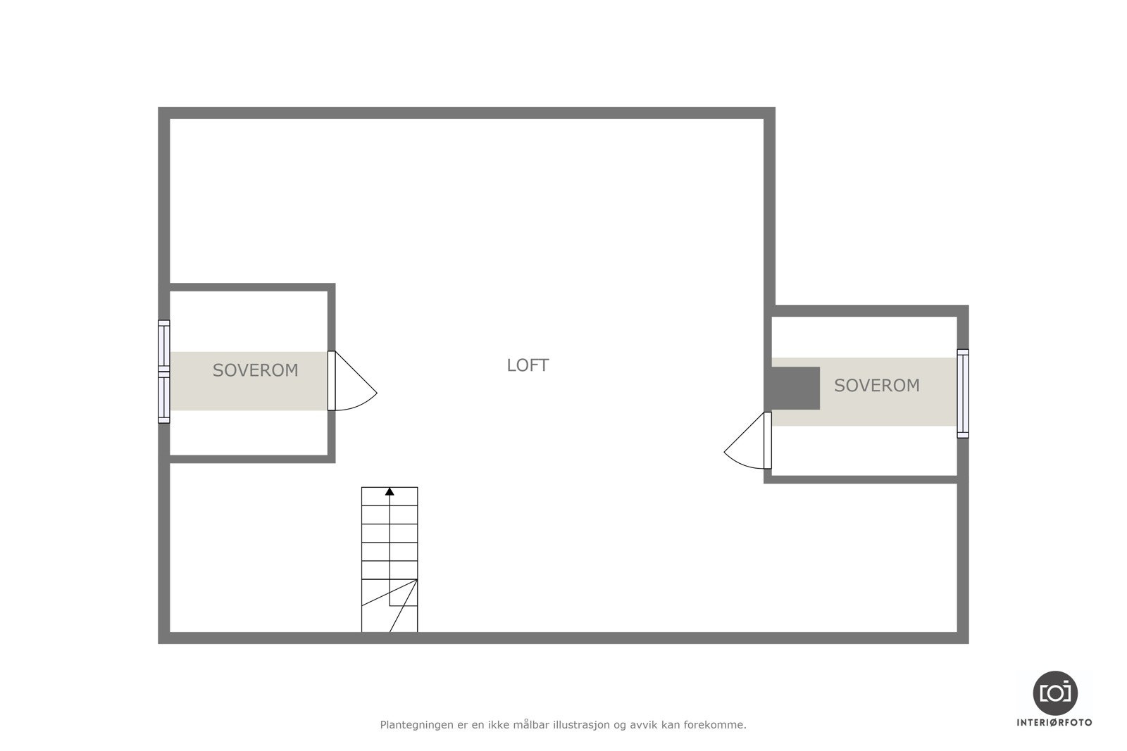 Plantegning loft Galleribilde