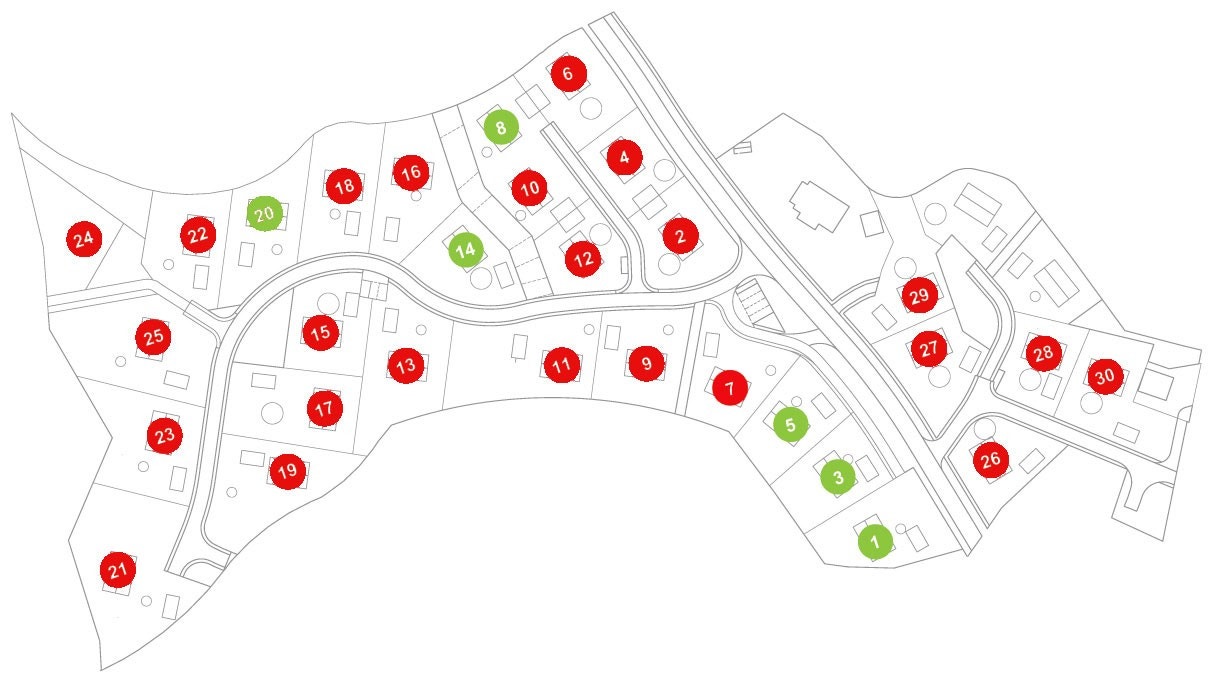 Ronatunet er et attraktivt og etablert boligfelt.
Oversikt over ledige tomter. Se hjemmeside for mer info om den enkelte tomt, samt pdf filer for situasjonskart over området. Galleribilde
