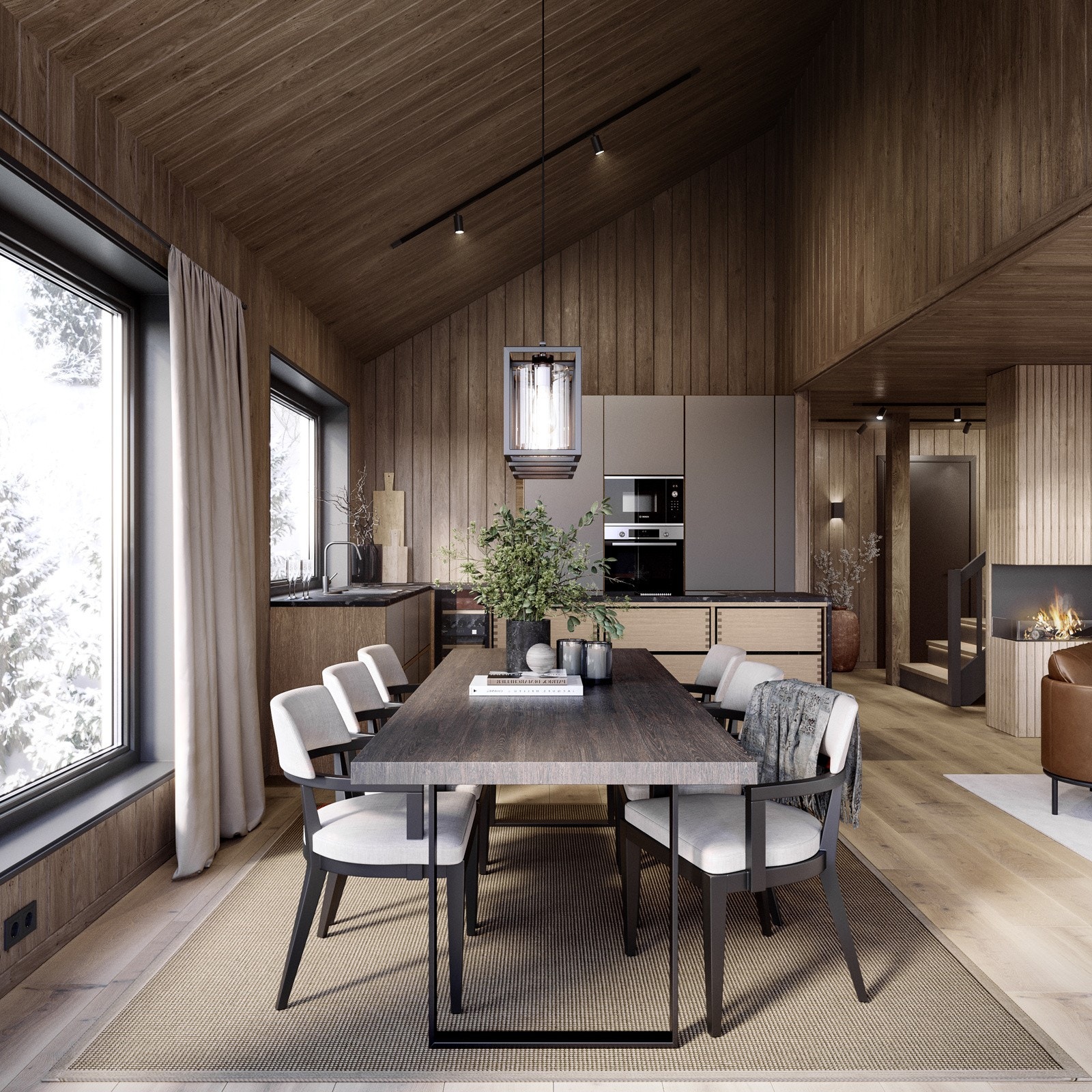 Det er lagt stor vekt på materialbruk og store vinduer. Bildet kan avvike fra faktisk leveranse Galleribilde