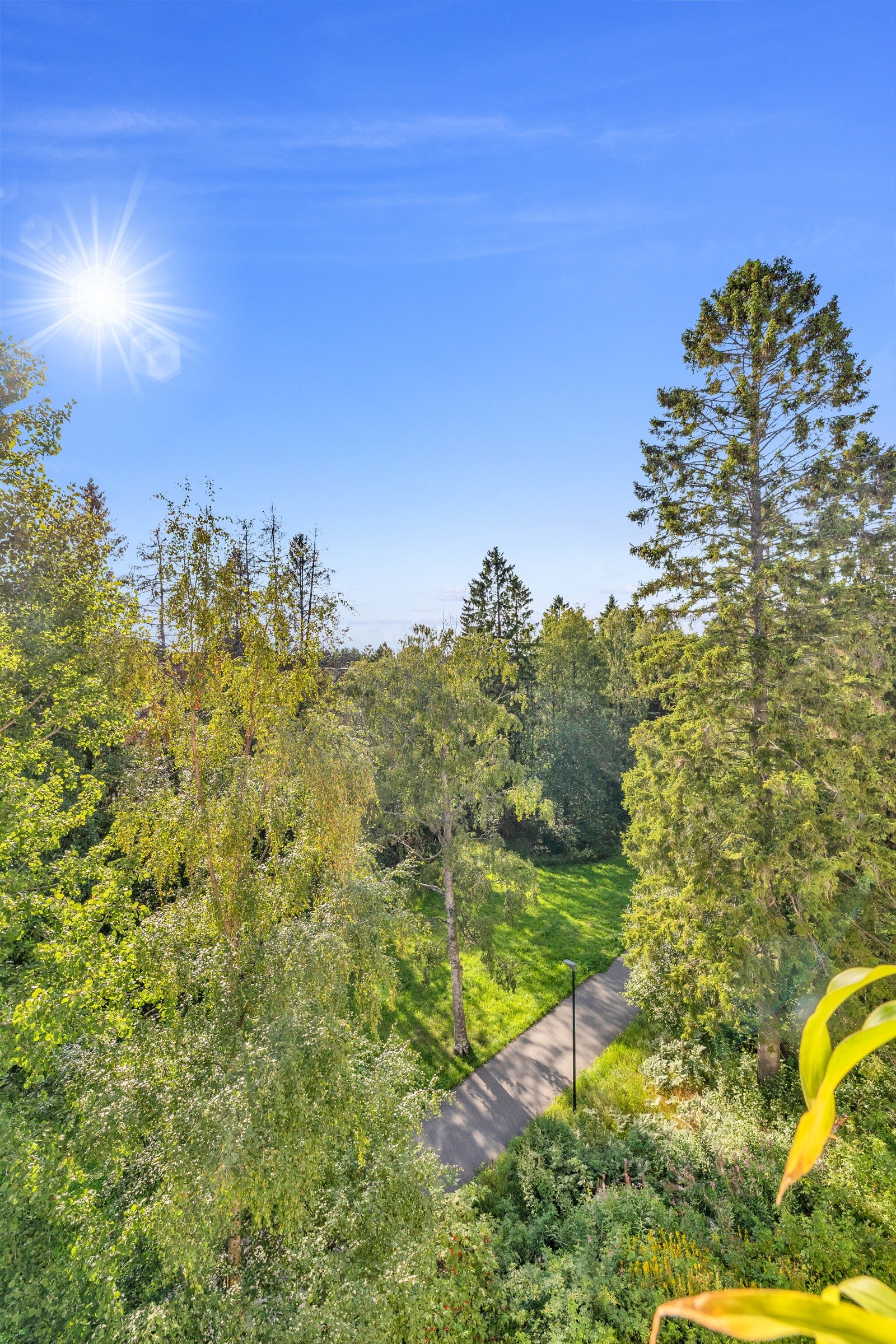 Utsyn fra balkongen Galleribilde