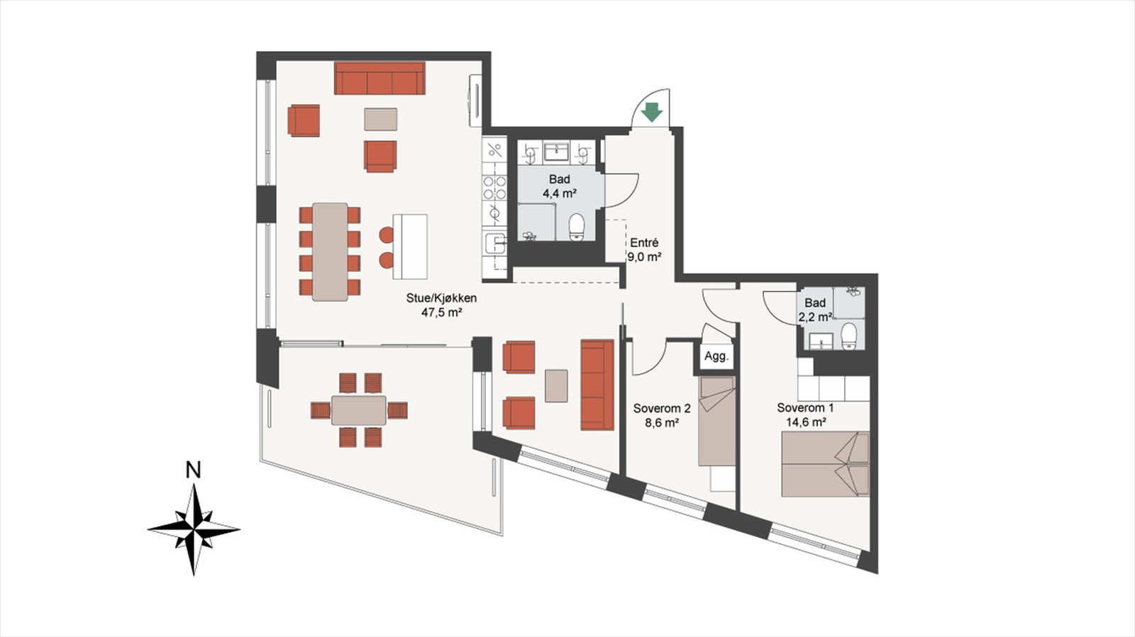 Planskisse Galleribilde