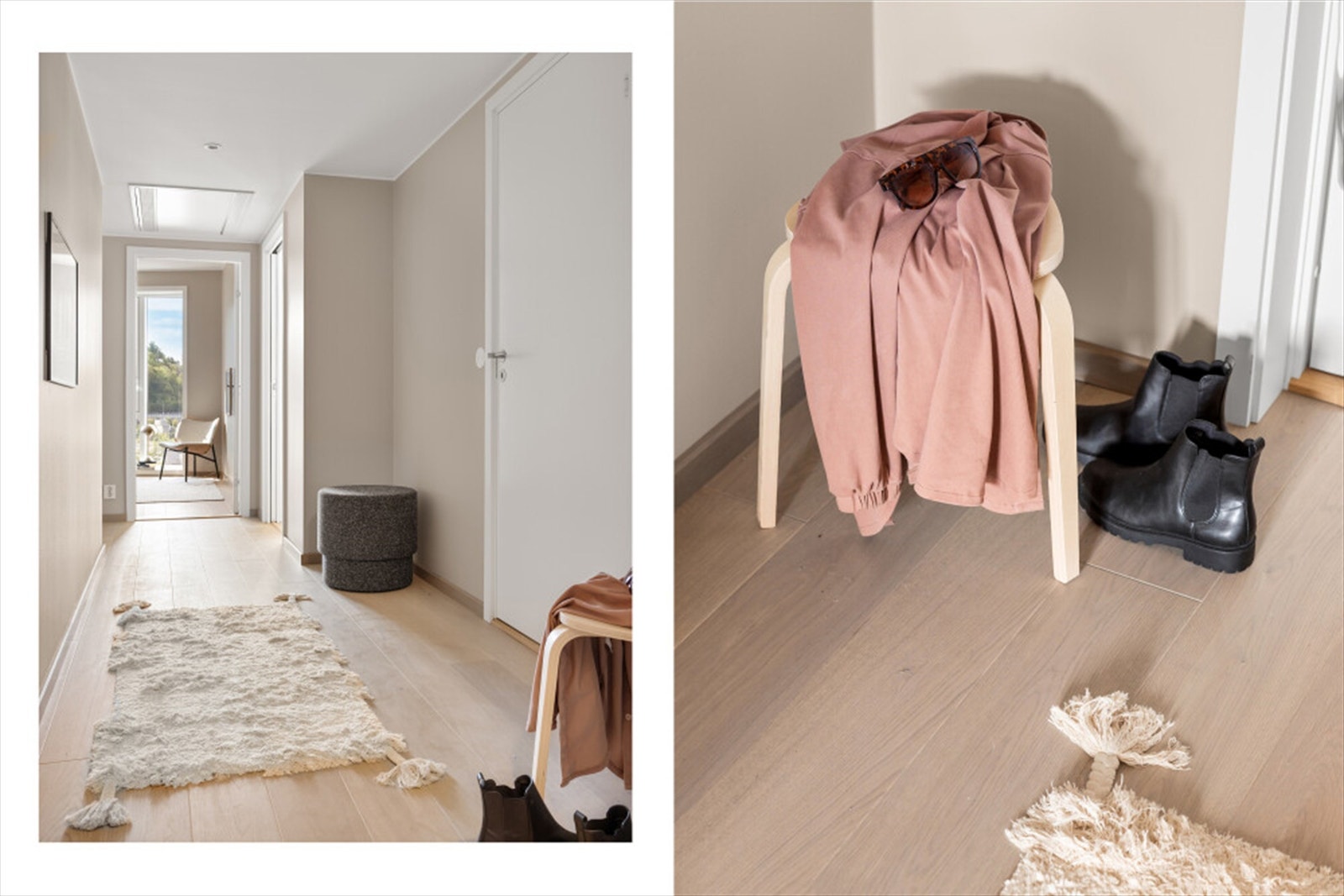 Romslig entré med god plass til garderobe og oppheng av klær Galleribilde