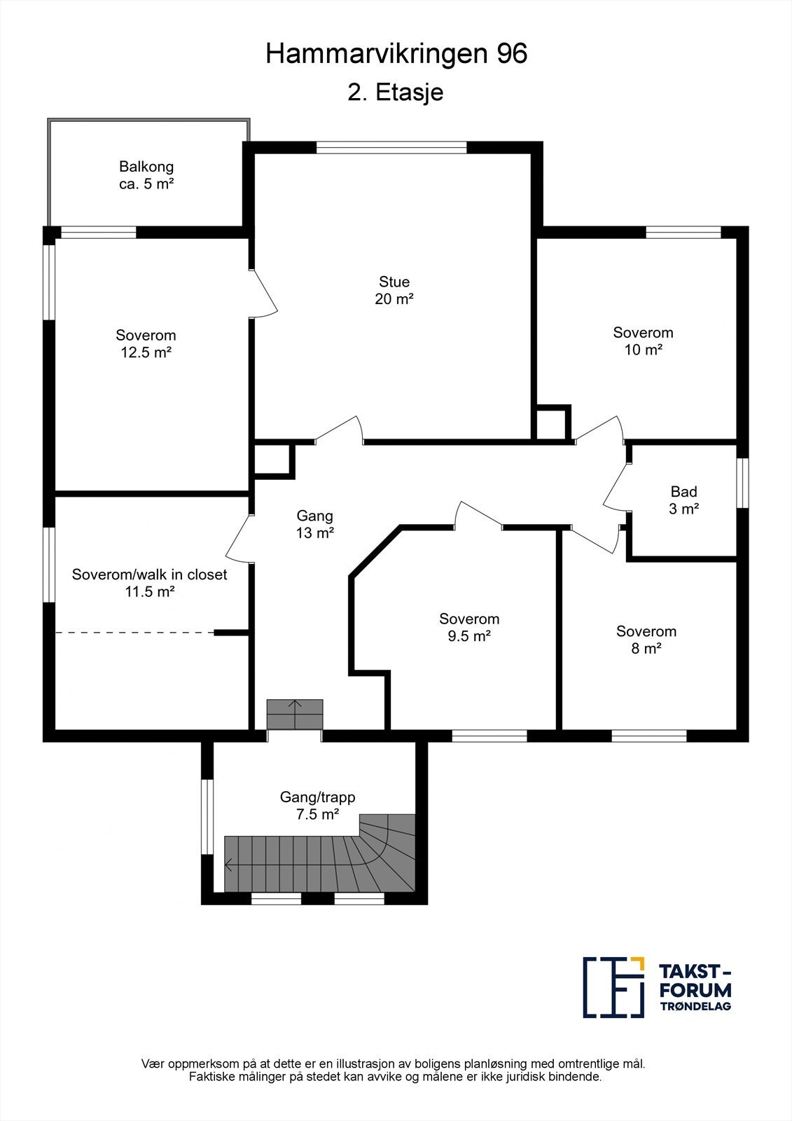 Planskisse - 2. Etasje Galleribilde