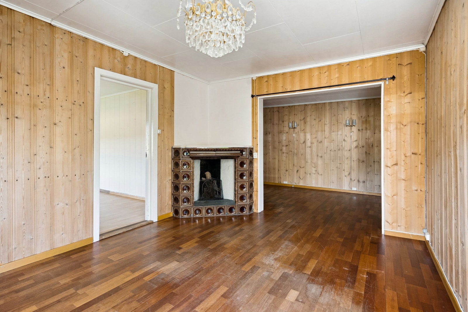 Stue med peis Galleribilde