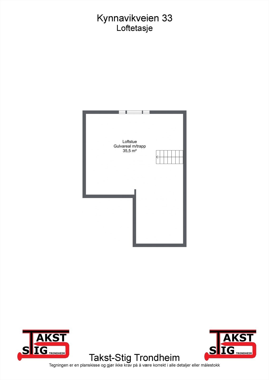 Planskisse - loft Galleribilde