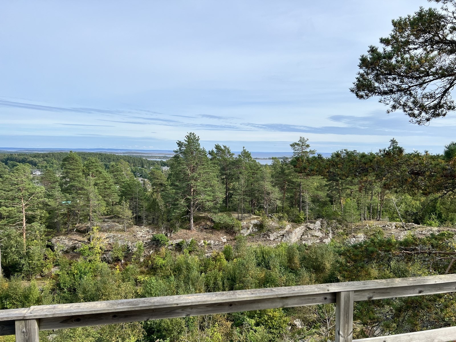 Utsikten fra hytta ut over Oslofjorden Galleribilde
