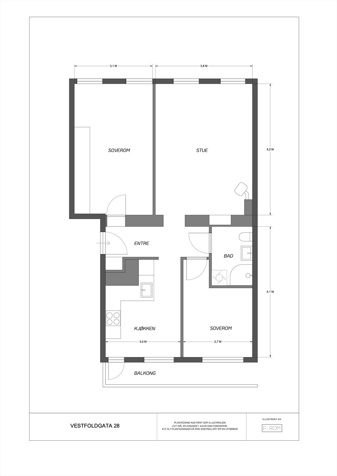 La oss starte med plantegningen så du får orientert deg! Galleribilde