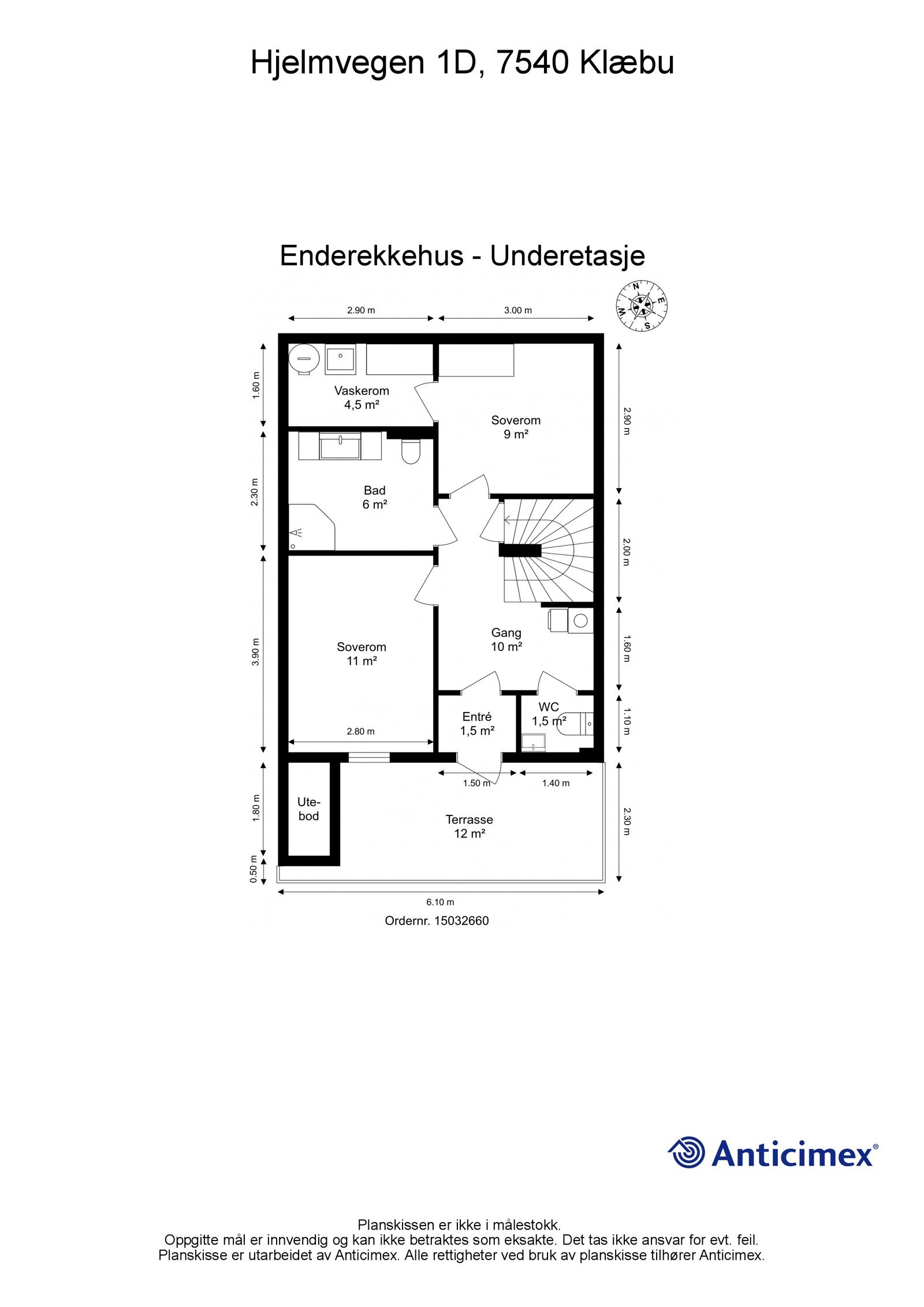 Plantegning underetasje. Galleribilde