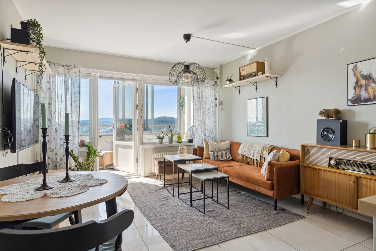 I denne leiligheten kan man bo uten innsyn fra andre. Galleribilde