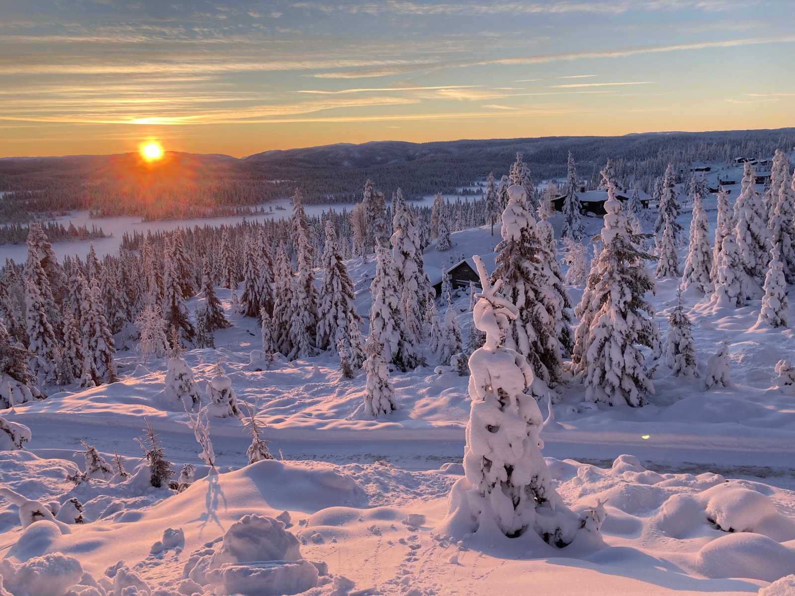 Vinterbilde i nærområdet Galleribilde