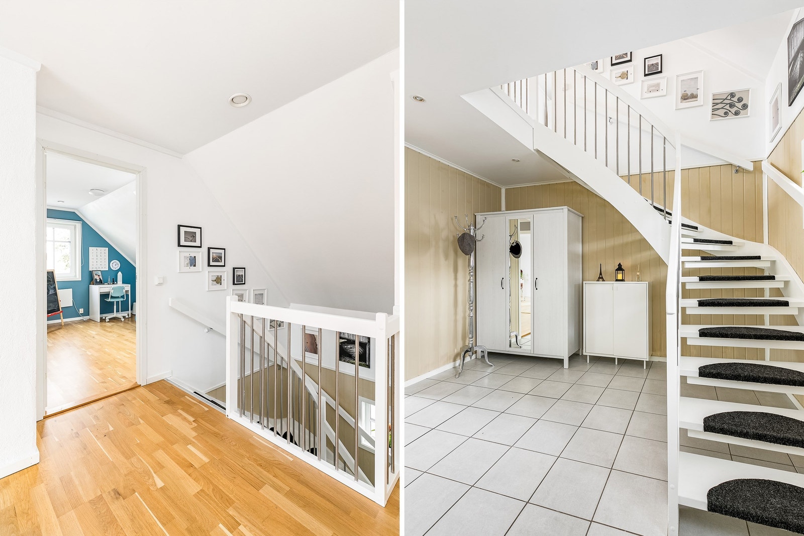 Entreens over 17 kvm. er like praktisk som fliser på gulvet. Galleribilde