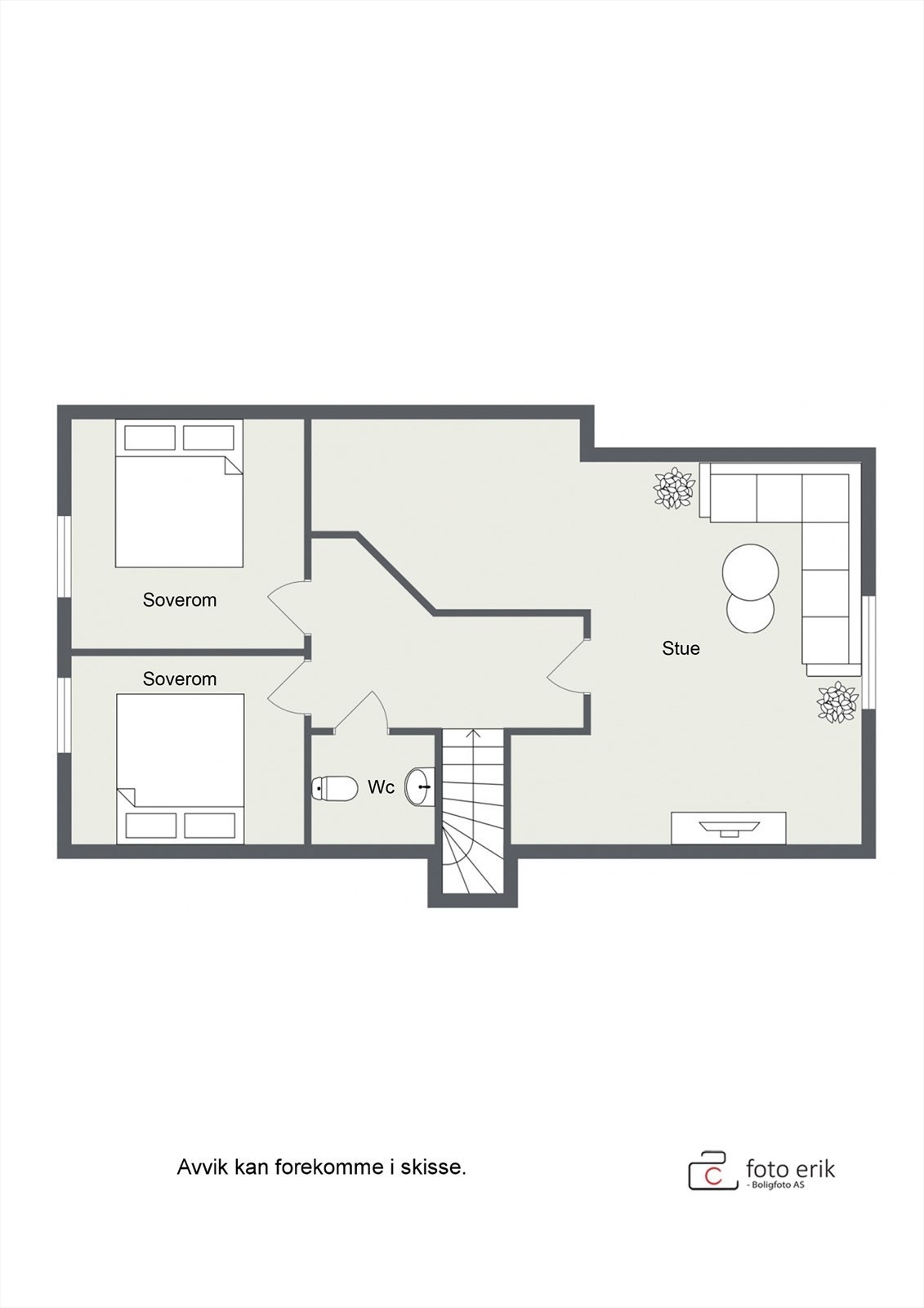 Plantegning 2. etasje Galleribilde