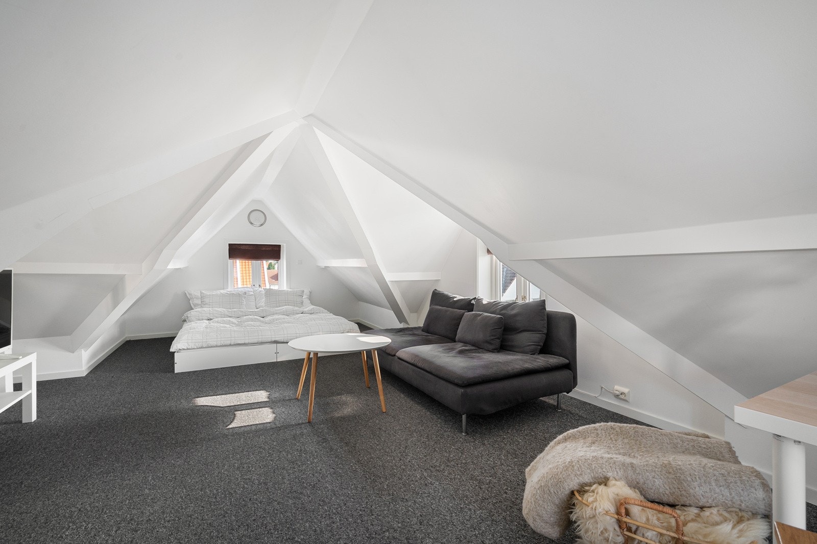 Målbart areal på loftet er ca. 10 kvm. Galleribilde