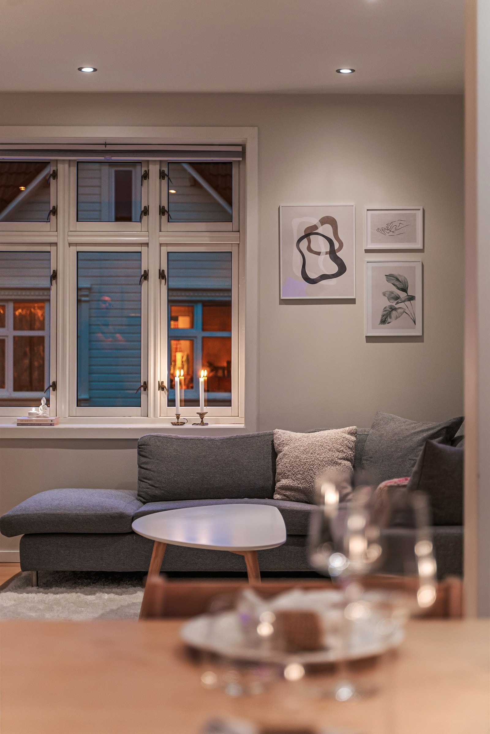 Kveldsbilde - Stue Galleribilde