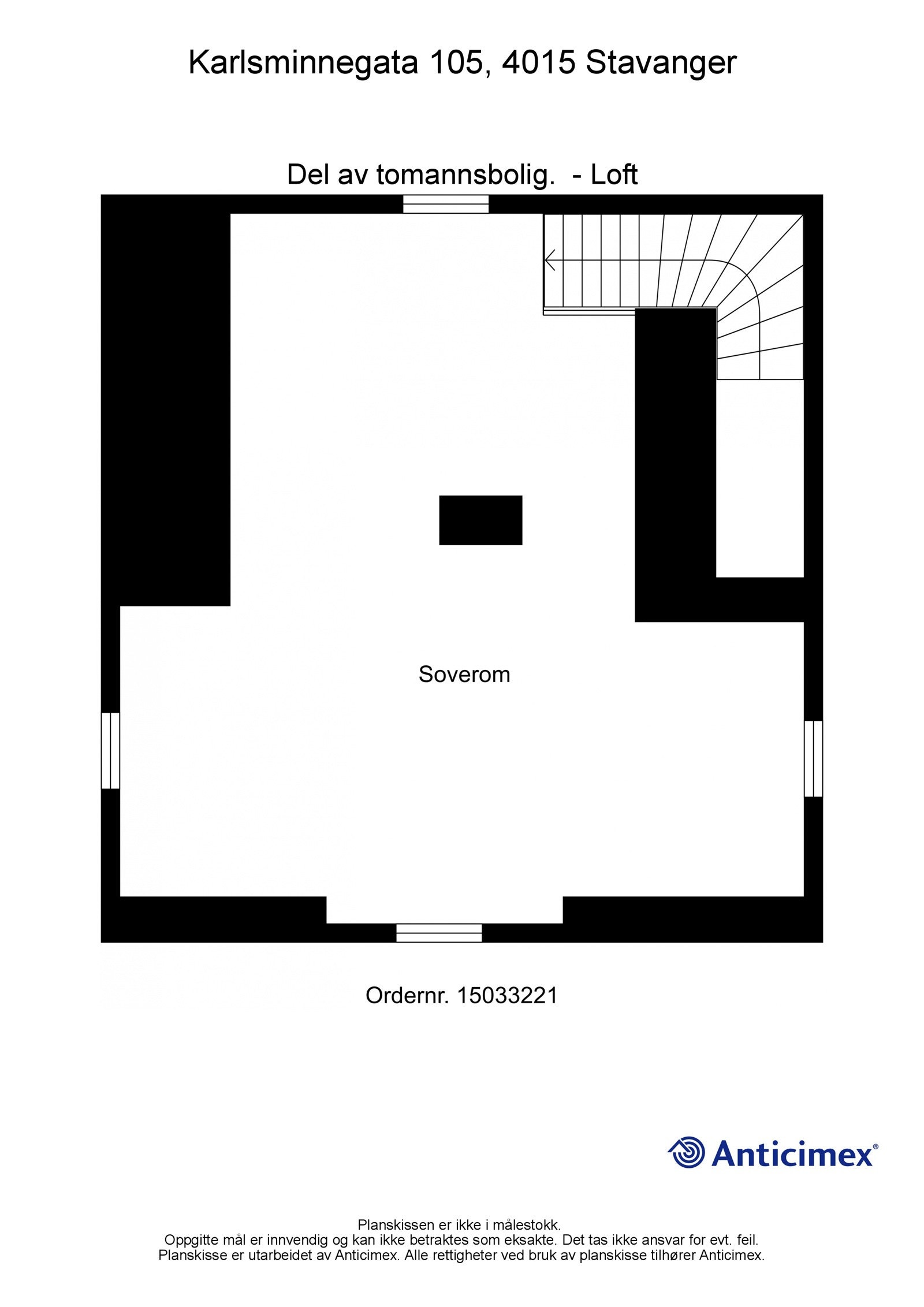 Plantegning | Karlsminnegata 105 - Loft Galleribilde