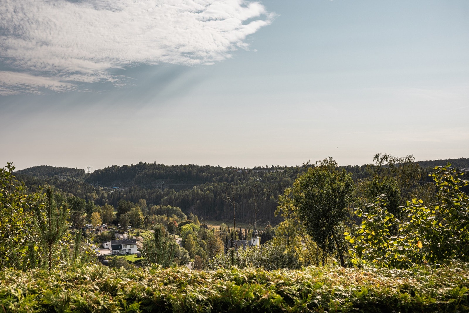 Et storslagent utsiktsbilde sommer som vinter. Galleribilde