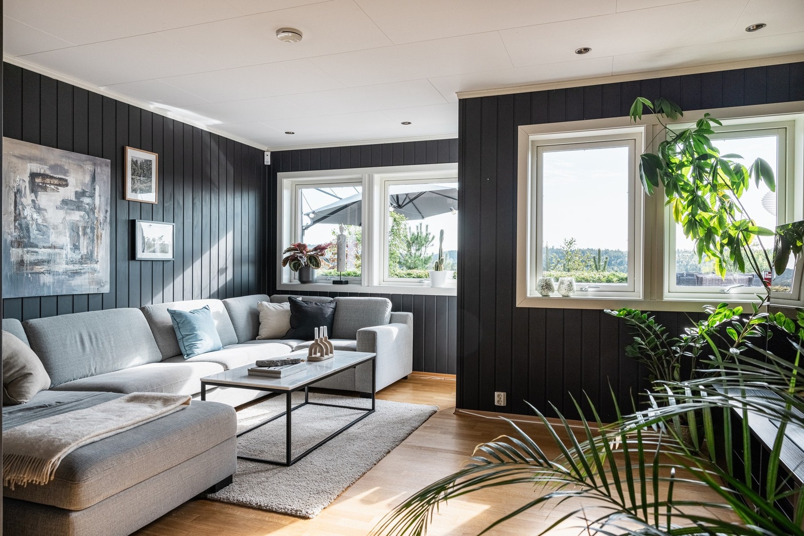 Flott kjellerstue med herlige lysforhold. Galleribilde